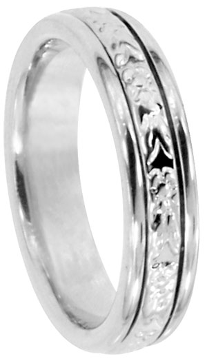 White gold wessing band 936-1